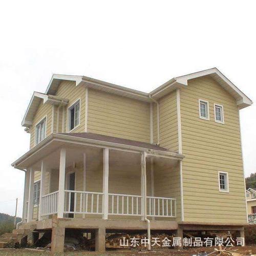 輕鋼結構別墅 廠家加工定制龍骨裝配式新型建筑鋼構新農(nóng)村房屋